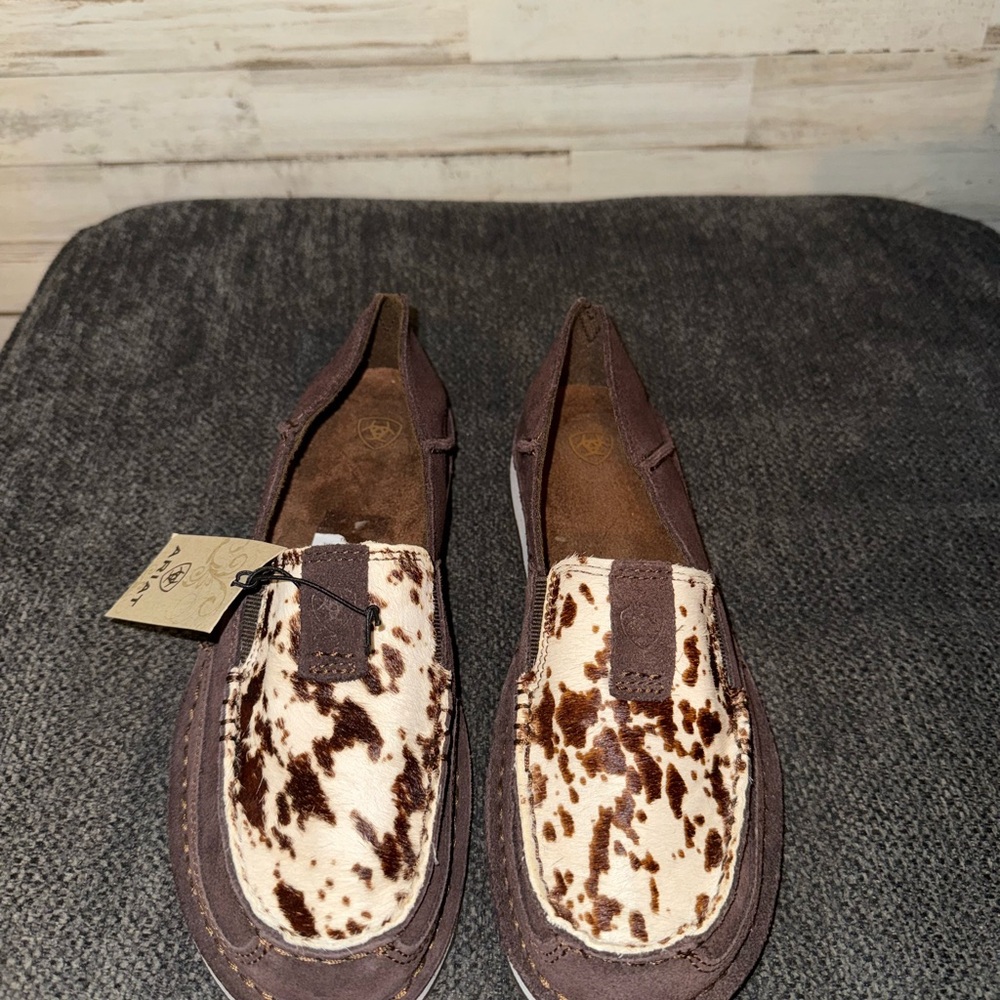 Ariat cow print shoes - Picture 3 of 3